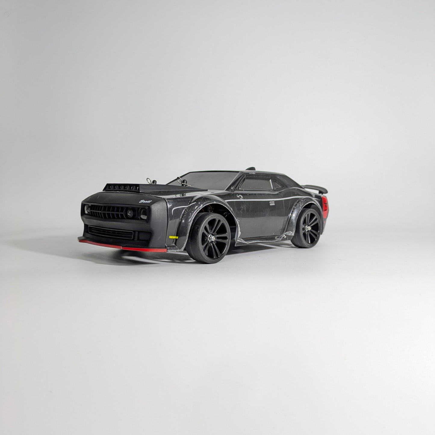 Rear view of BeingBoys Challenger Brushless Beast Black drift RC car India.