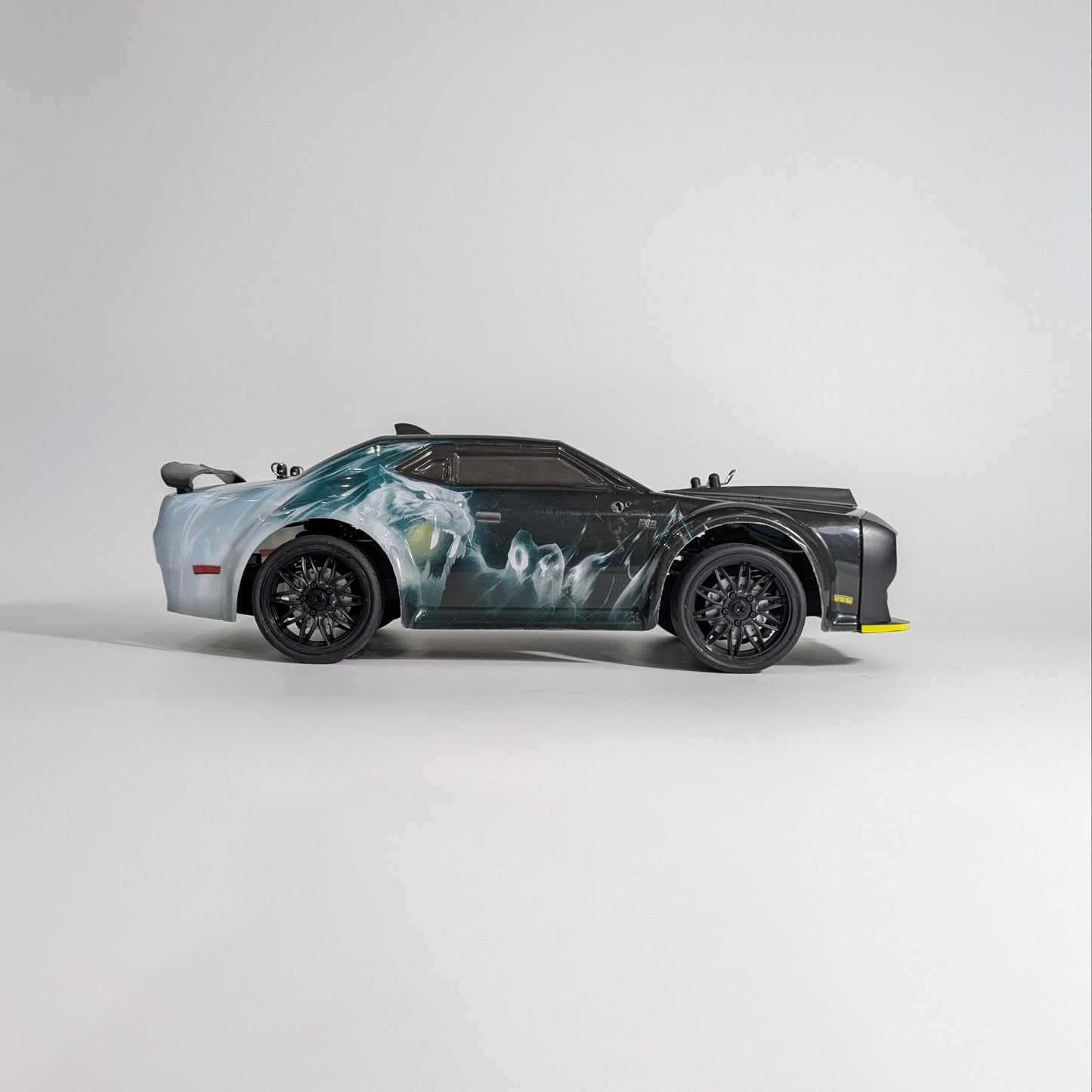BeingBoys Dodge Challenger Brushed Beast Fury drift RC car front view, remote controlled RC car Chennai India.