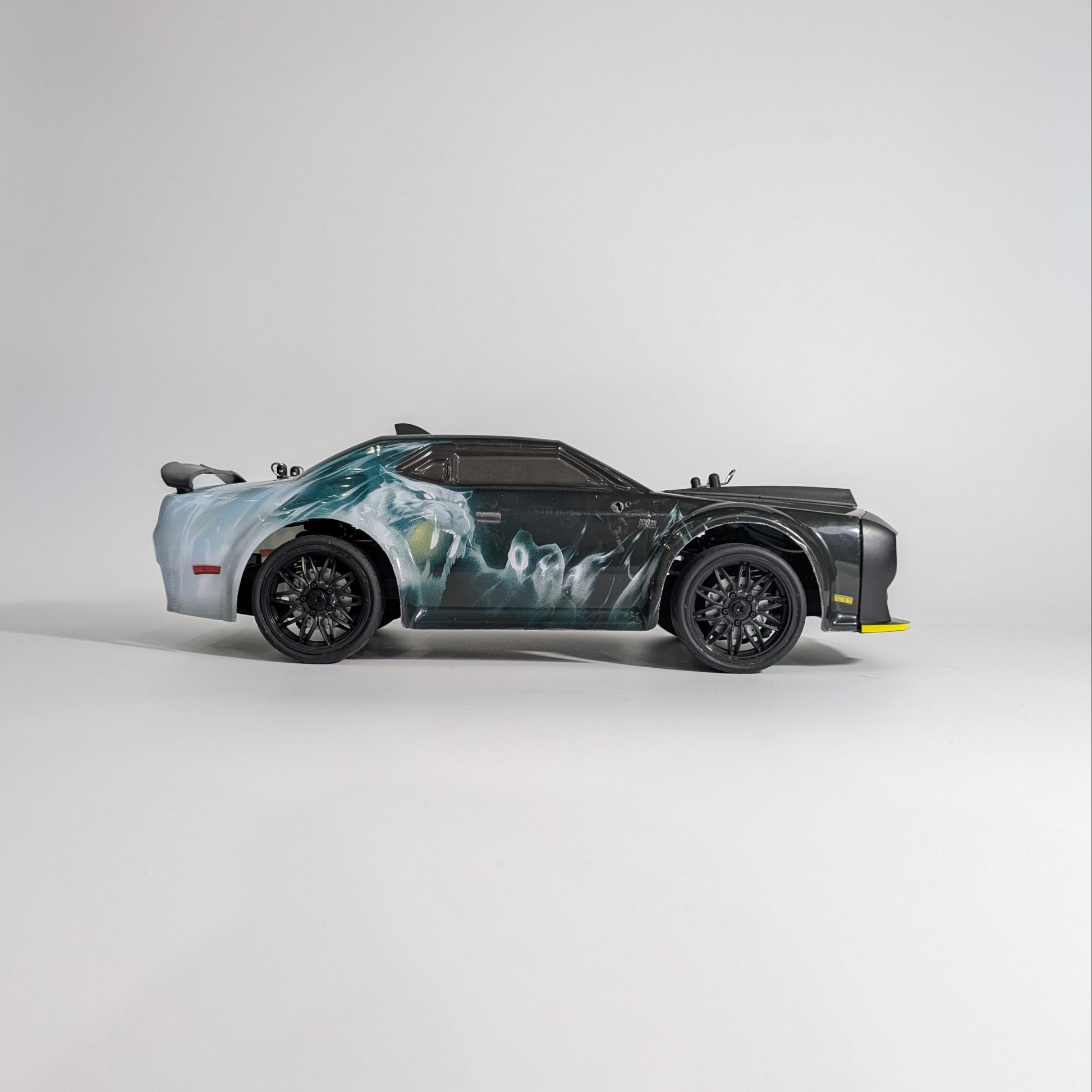 BeingBoys Dodge Challenger Brushed Beast Fury drift RC car front view, remote controlled RC car Chennai India.