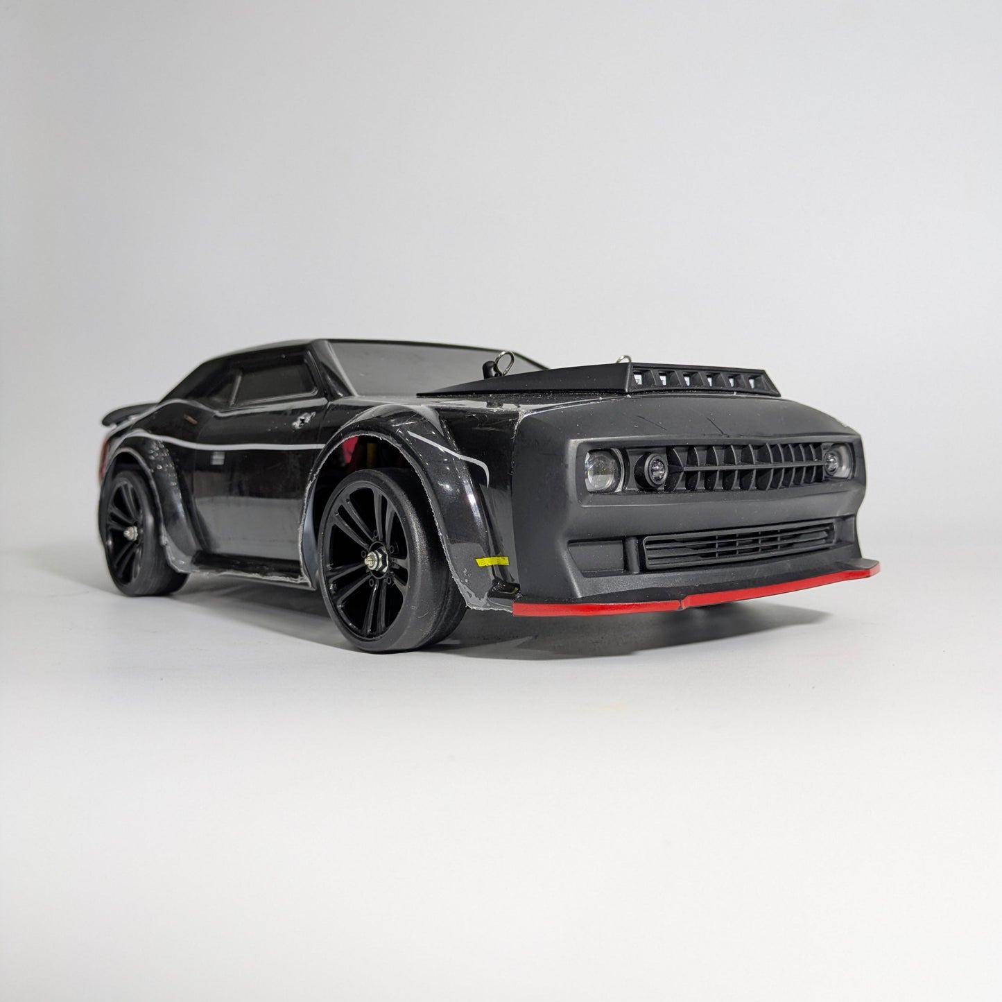 BeingBoys Dodge Challenger Brushless Beast Black drift RC car front view, RC car Chennai India.