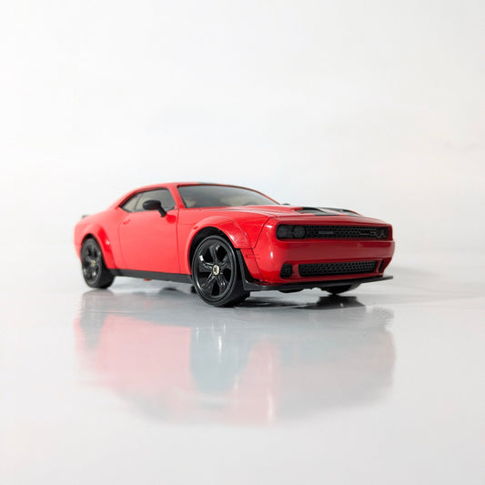 BeingBoys Dodge Challenger Muscle drift RC car front view, high-speed remote controlled RC car Chennai India.