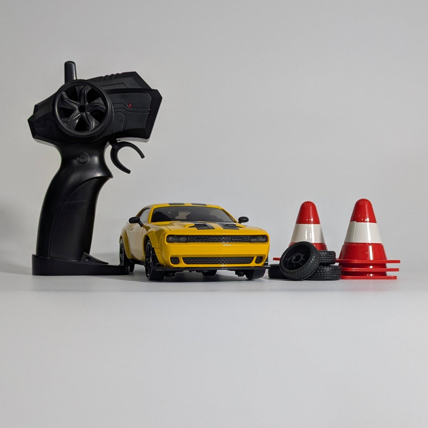 BeingBoys Dodge Challenger Muscle drift RC car front view, high-speed remote controlled RC car Chennai India.