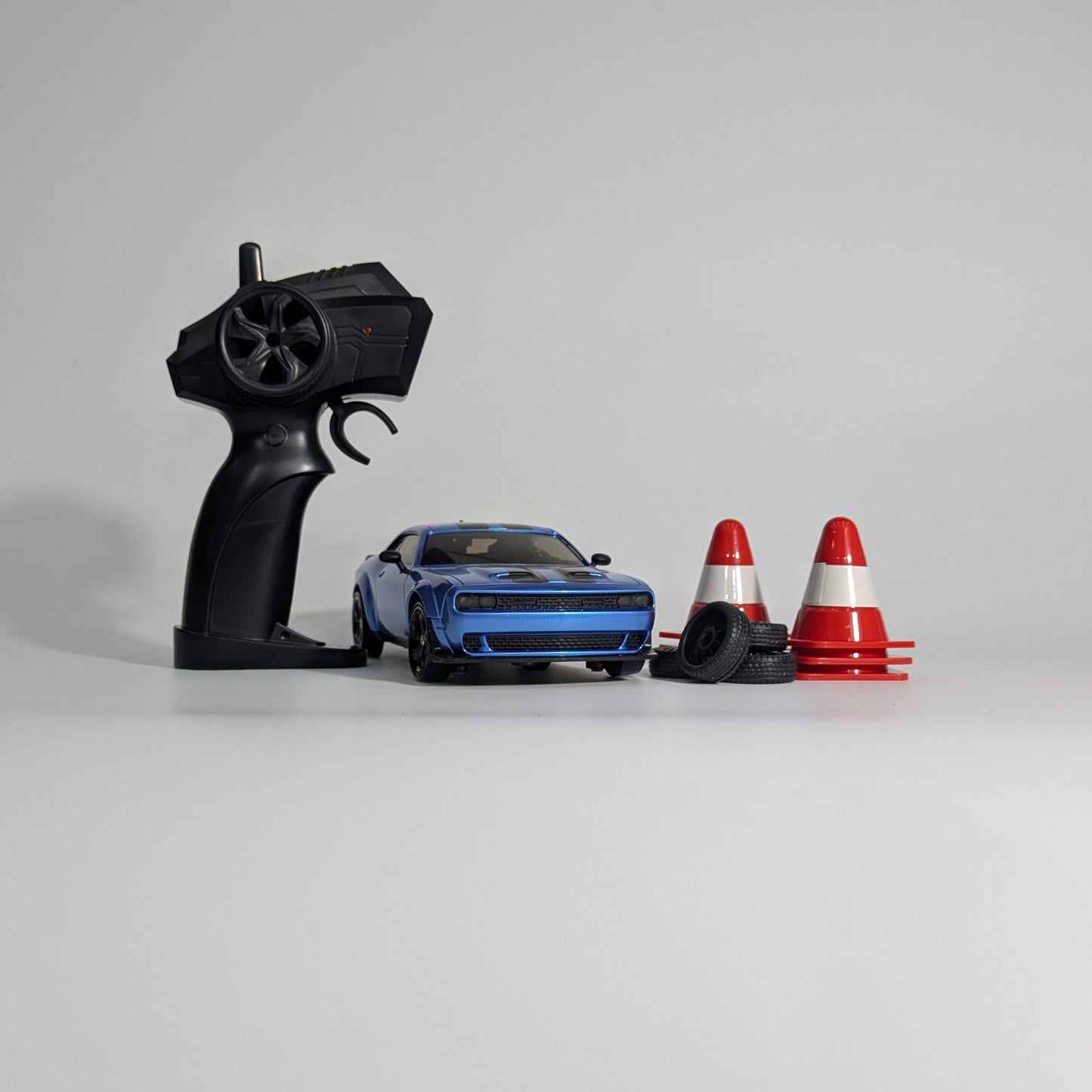 BeingBoys Dodge Challenger Muscle drift RC car front view, high-speed remote controlled RC car Chennai India.