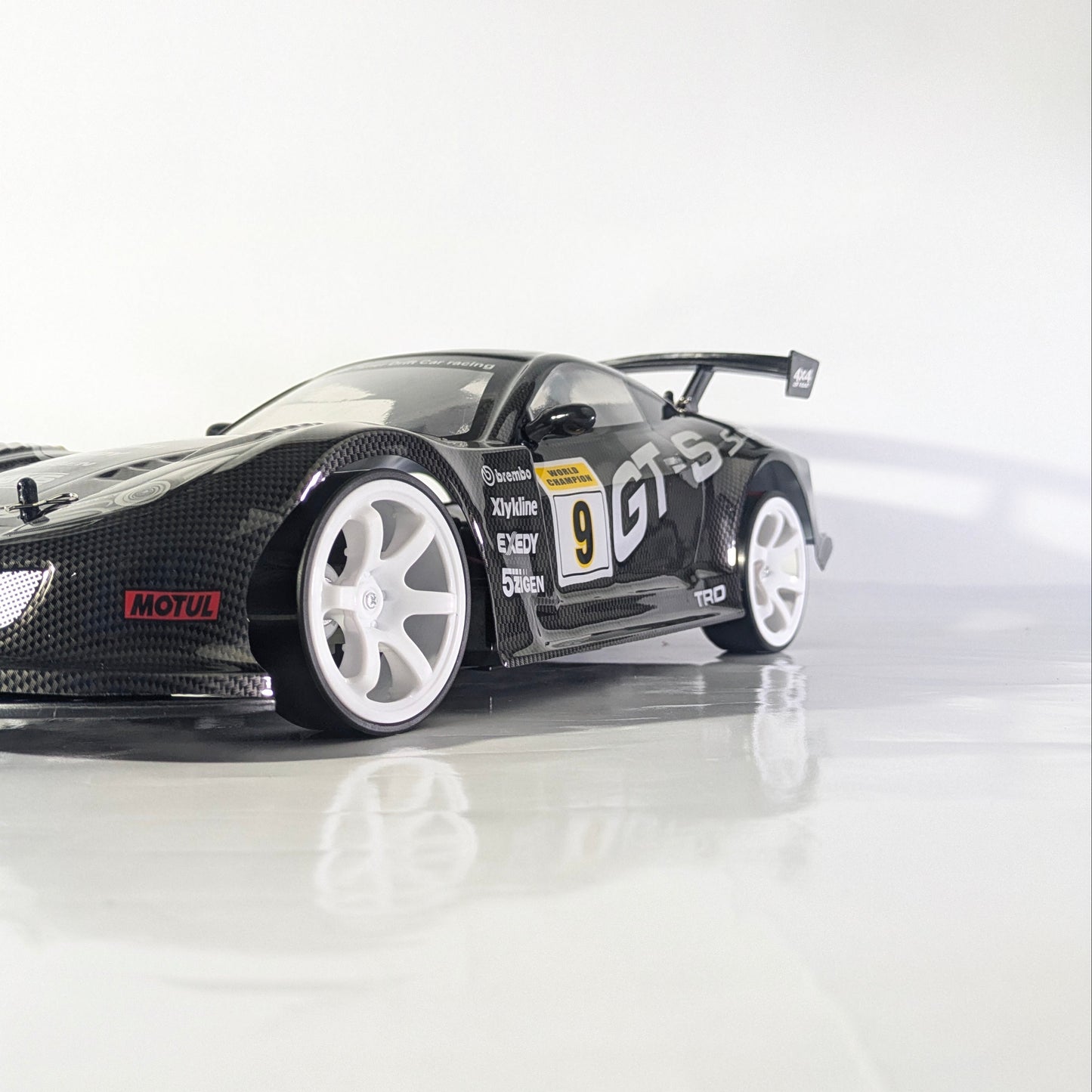 Side angle of BeingBoys Skyline GT Street, high-speed racing RC car India.