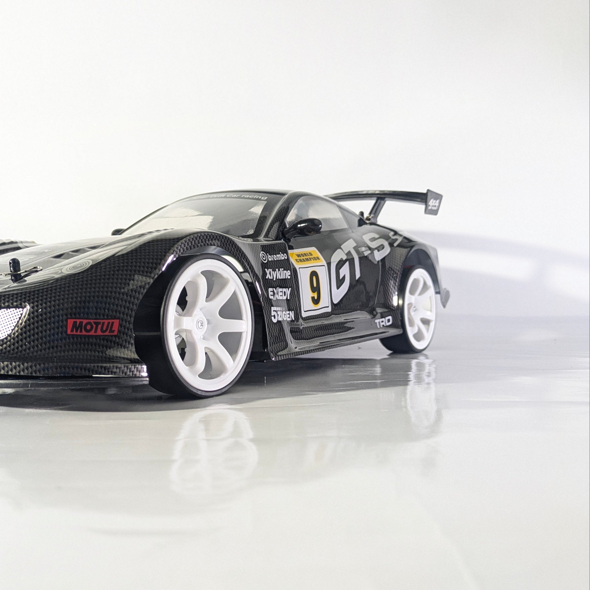 Side angle of BeingBoys Skyline GT Street, high-speed racing RC car India.
