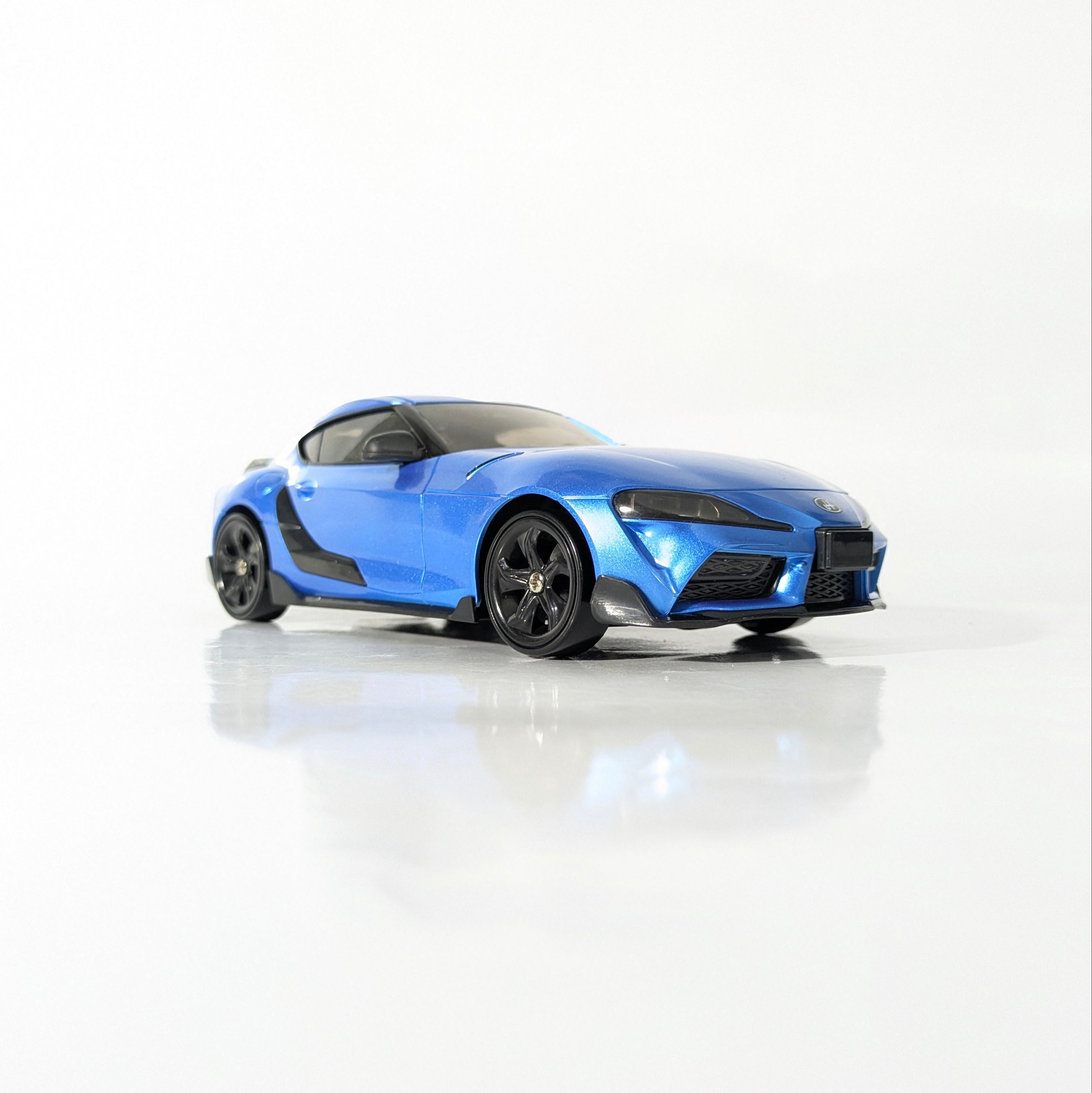Outdoor view of BeingBoys Supra Strike blue RC car India, RC culture and racing.