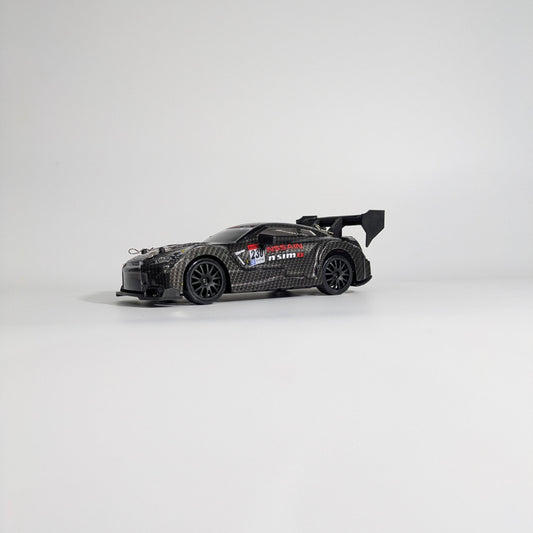 Side profile of BeingBoys Nissan GT-R Godzilla, high-speed racing RC car India.